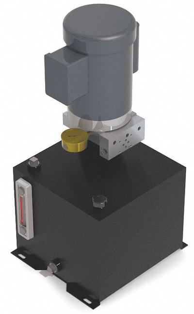 MONARCH Hydraulic Power Unit: 1 gpm, 1,500 psi Max. Pressure, 1 hp - Standard AC Hydraulic Power Units