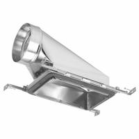 Vent Boot Hanger: End Boot Boot, 7 in Dia. 7 in H x 7 in W Collar Size, 6 in Compatible Register Ht (MPN SBS-6107 EB). Key specifications — Cap/Collar Material: Steel; Material: Steel; Manufacturer Part Number: SBS-6107 EB; Brand: SPEEDI-BOOT.
