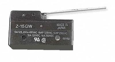 OMRON Snap Action Switch: Hinge Lever Actuator, 1NO/1NC - Hinge Lever Snap-Action Switches