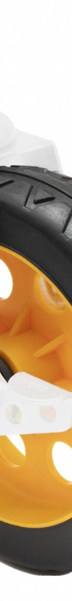 ROCK N ROLLER Caster: 500 lb Load Capacity, Aluminum/Rubber/Steel, Yellow, RCSTR8X2, 1 PR. Key specifications — Features: All-terrain R-Trac ™ casters offer a cushioned ride akin to pneumatic tires, featuring a built-in locking brake for added stability. They boast minimal rolling resistance, lightweight construction, and no-flat capabilities.; Compatible Grainger Part Number: 846N25; Manufacturer Part Number: RCSTR8X2; Accessory Type: Caster; Compatible with Product Type: Rock N Roller Multi-Carts.
