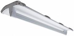 ALBEO LED Low Bay Fixture: 4 ft Lg, 4,200 lm, 4000K, 8 ft – 18 ft Mounting Ht, Gen Distribution, Gen (MPN LISI4B042D1P40VQCSWHTE). Key specifications — Voltage: 120 to 277V AC; LED Replacement For: (2) Lamp LFL; Brand: ALBEO; Color Temperature: 4000K.