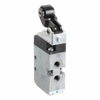 AVENTICS Manual Air Control Valve: CD04, Roller, Five-Way / Two-Position, Die Cast Zinc, Spool (MPN 5634210100). Key specifications — attr1078735: Die Cast Zinc; attr1078776: Spool; attr1078762: Manual Air Control Valve.