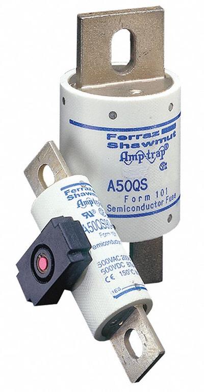 MERSEN Semiconductor Fuse: A50P Series, Fast-Acting, 350 A, 500 V AC - Fast-Acting Bolt-On Fuses