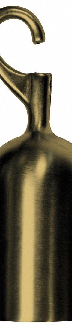 LAWRENCE METAL Classic Post Rope Hook End for Rope Barrier: 5 in Overall Ht, Brass (MPN ROPEEND-HOOK-2S). Key specifications — attr193640: LAWRENCE METAL; attr981915: Brass; attr981917: Zinc.