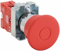DAYTON Emergency Stop Push Button: Non-Illuminated, Mushroom Head Profile, Non-Metallic, 22 mm, 1NC (MPN 30G249). Key specifications — Brand: DAYTON; Action: Maintained; Series: Dayton; Terminal Connection: Pressure Plate; Push Button Material Type: Non-Metallic.