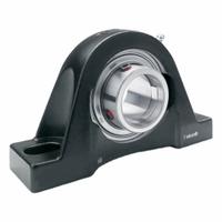 TIMKEN Flange Mount Bearing: Radial Ball, 2 in Bore, Cast Iron, Set Screws, 6 3/8 in Lg, 6 3/8 in Ht (MPN YCJ 2 SGT). Key specifications — Bore Type: Cylindrical; Brand: TIMKEN; Lubricant Material: NLGI 2 Lithium Complex Grease; Mounting Bolt Size: 5/8 in; Split Housing: Not Split; System of Measurement: Inch.
