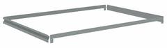 TENNSCO Shelf: 36 in x 30 in, 600 lb Load Capacity, Gray, Shelf (MPN ZAES-3630). Key specifications — Includes: (4) Beams; Shelf Configuration: Single Straight; Color: Gray; Frame Material: Steel; Brand: TENNSCO; Frame Finish: Zinc Plated; Product Type: Shelf.