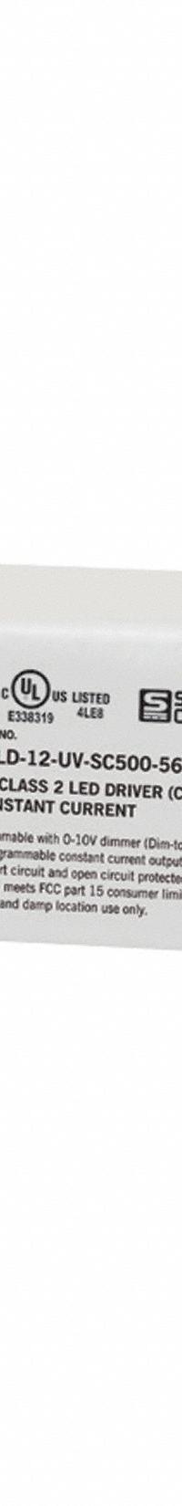 KEYSTONE TECHNOLOGIES LED Driver: Class 2, 12 W Max. Power Output, 120 to 277V AC, 10 to 56V DC (MPN KTLD-12-UV-SC500-56-VDIM-AF1-CP). Key specifications — Brand: KEYSTONE TECHNOLOGIES; Output Voltage: 10 to 56V DC; Dimming Method: 0-10V; Output Current: 120 to 500 mA.