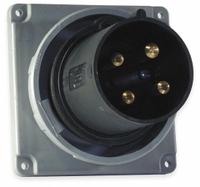 HUBBELL Pin and Sleeve Inlet: Black, 600V AC, Three Phase, 30 A, 3 Pole, 4 Wire, IEC Grounding (MPN HBL430B5W). Key specifications — Brand: HUBBELL.