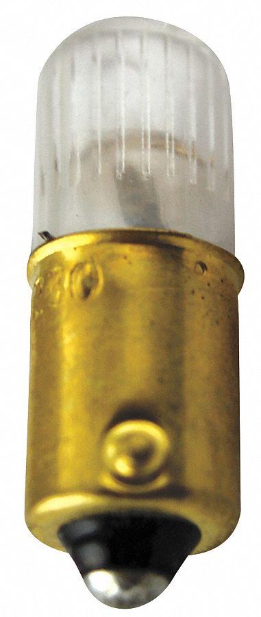 EATON Miniature Neon Bulb: Neon, Miniature Bayonet (BA9s), (T) Tubular, T3-1/4 - BA9s Single-Contact Miniature Bayonet Base Lamps