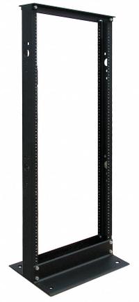 TRIPP LITE Open Frame Rack,2-Post: 25 Rack Units, Floor Mount, 49 in x 20 1/4 in x 4 3/4 in, 2-Post (MPN SR2POST25). Key specifications — Brand: TRIPP LITE; Includes: Cable Management Hooks; Material: Aluminum; Features_Broad: 2-Post.