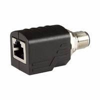 FINECABLES Adapter: M12 Male Straight x RJ45, Nickel Plated Brass, IP67, M12 Male Straight, RJ45 (MPN ASITPA-4512MD-S). Key specifications — Housing Material: Nickel Plated Brass; IP Rating: IP67; RJ45 Connector Type: M12 To RJ45 Adapter.