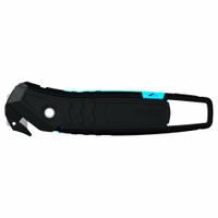 MARTOR Safety Cutter: 6 1/16 in Overall Lg, Straight Handle, Textured, Steel, Black/Blue (MPN 350040.02). Key specifications — attr307620: Black/Blue; attr307617: Straight; attr307618: Textured; attr307619: Steel; attr324885: MARTOR.