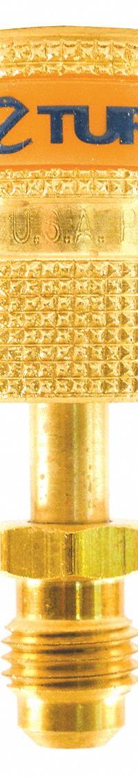 UNIWELD Anti-Blowback Adapter: 13/16 in Lg, 180° Angle, Input 1/4 in Male SAE Right-Hand (MPN EZAB). Key specifications — Product Type: Anti-Blowback Adapter; Brand: UNIWELD; Manufacturer Part Number: EZAB; Material: Brass.