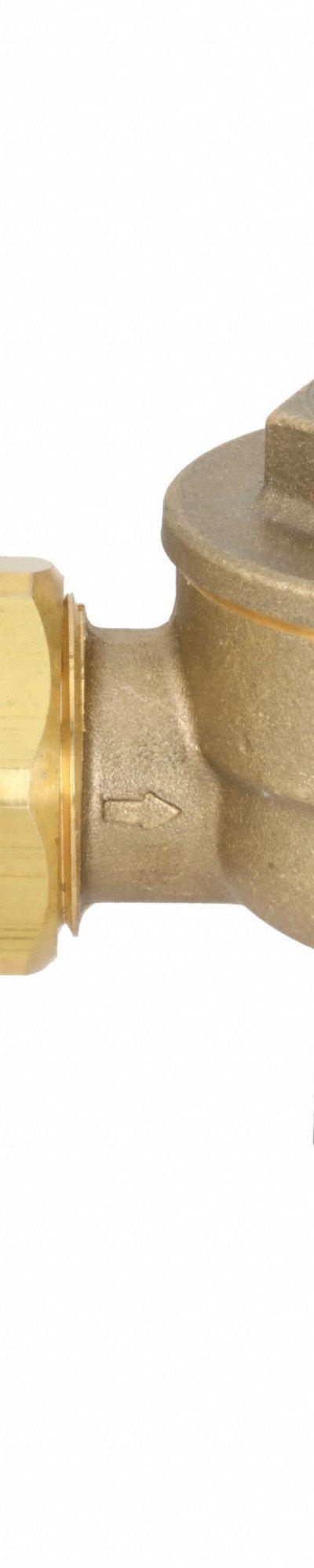 BELL & GOSSETT Steam Trap: Brass Body, Angle Design, 162 lb/hr, 1/2 in FNPT Inlet, 25 psi Max. - Brass Angle Thermostatic Steam Traps