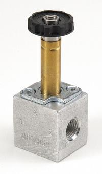 ARO Solenoid Air Control Valve: CAT, Three-Way / Two-Position, 1/4 in Female NPT, 10-32 Female NPT (MPN CAT66P-000-N). Key specifications — attr1092969: Non-Locking; attr1086920: CAT66P-000-N; attr1092977: Spring Return.