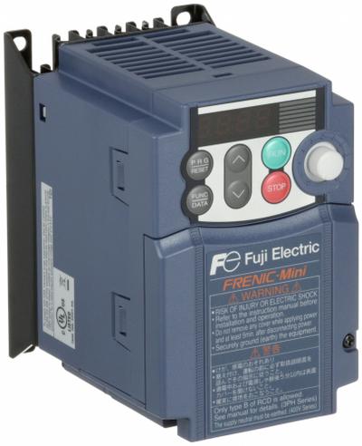 FUJI ELECTRIC Variable Frequency Drive: In Phase Single, Out Phase Three, 1/2 hp, No Bypass - Fuji FRENIC Mini C2
