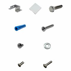 HADRIAN Headrail between Walls Alcove Kit Bracket: Stainless Steel, Stainless Steel (MPN 625423). Key specifications — Hardware Pieces Included: (2) SP Headrail Wall Bracket; Compatible Partition Material: Plastic; Finish: Stainless Steel; Component Type: Headrail between Walls Alcove Kit Bracket; Brand: HADRIAN.