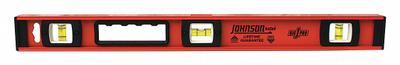 JOHNSON LEVEL I-Beam Level: Level & Plumb, I-Beam, Cushioned, Cushioned - Standard I-Beam Levels