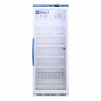 Controlled Room Temperature Cabinet: 115V AC, 68°F to 77°F, 23 3/8 in Overall Wd (MPN ARG12PV-CRT). Key specifications — Brand: ACCUCOLD; Voltage: 115V AC; Includes: (7) Shelves; Door Hinge: Right Hinge.