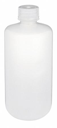 GLOBE SCIENTIFIC Sampling Bottle: Polypropylene, 16.9 fl oz, 500 mL, Natural, Closure Included (MPN 7050500). Key specifications — attr1369882: Natural; attr1389357: Attached; attr1369885: GLOBE SCIENTIFIC; attr1369835: None; attr1369833: Yes.