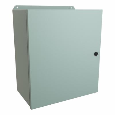 HAMMOND Electrical Enclosure: Steel, 16 in x 14 in x 8 in, NEMA 12/13/3R/4, w/Panel - Steel Washdown Enclosures