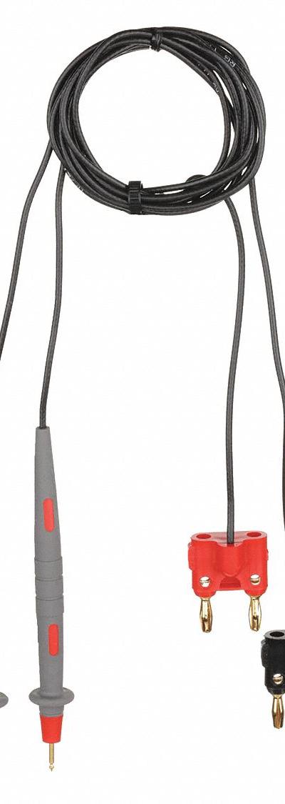 POMONA Test Leads: Black/Red Electrical Current Color - Test Leads with Probes