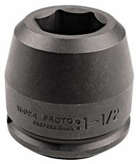 PROTO Impact Socket: 1 1/2 in Drive Size, SAE, 4 3/8 in Socket Size, 6-Point, Std, Black Oxide (MPN J15070). Key specifications — attr1215501: PROTO; attr1215515: Black Oxide; attr1215518: 4-3/8 in.