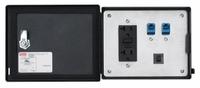 NVENT HOFFMAN Data Interface Port: Polycarbonate, 120V GFCI Receptacle/(2) RJ45, 5 A Reset, 120 V AC (MPN HGF5ETHETHCC). Key specifications — Manufacturer Part Number: HGF5ETHETHCC; Brand: NVENT HOFFMAN; Resets: 5 A Reset; IP Rating: IP66; Panel Configuration: 120V GFCI Receptacle; Panel Terminations: (2) RJ45.