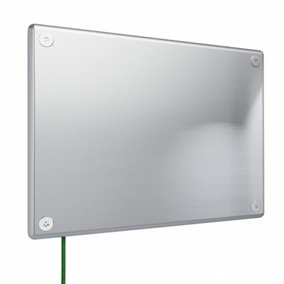 LEGRAND Wall Plate: Blank, 2 Gang, Silver - Tamper-Resistant Wall Plates