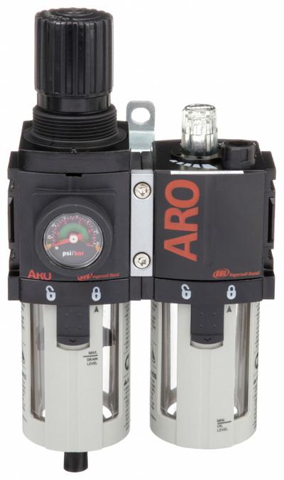 ARO Filter/Regulator/Lubricator: 3/8 in NPT, 71 cfm, 150 psi Max Op Pressure - ARO Filter, Regulator & Lubricators (FRLs)