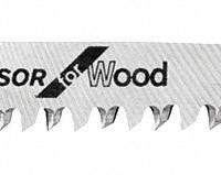 BOSCH Jigsaw Blade: 8/12, 4 1/2 in Blade Lg, Bi-Metal, Bi-Metal, T Shank, Laminates/Wood, 3 PK (MPN T234X3). Key specifications — attr1097716: Solid Stock; attr1097715: Bi-Metal; attr1097719: 8/12; attr1097721: Bi-Metal; attr1097728: BOSCH.