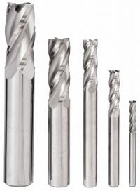 APPROVED VENDOR End Mill Set: Square, 5 Pc, Carbide, 4 Flute, 1/8" to 1/2" Mill Dia (MPN 206-888881)