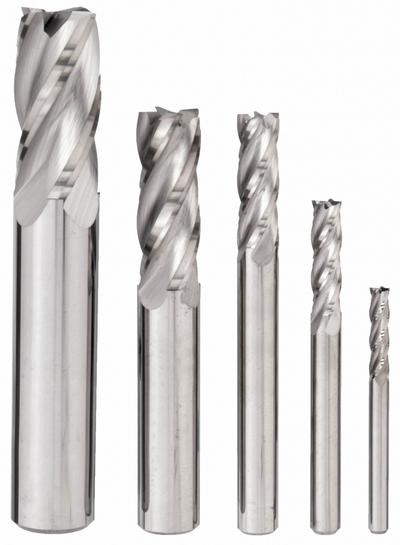 APPROVED VENDOR End Mill Set: Square, 5 Pc, Carbide, 4 Flute, 1/8" to 1/2" Mill Dia (MPN 206-888881) - General Purpose Carbide Square End Mill Sets