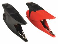 FLUKE Test Clip: CAT III 1000V/CAT IV 600V, Alligator Clip, 9 in Lg, Steel, Black/Red (MPN Fluke-AC285). Key specifications — Color: Black/Red; Brand: FLUKE.