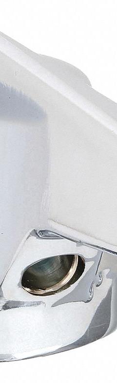SYMMONS Handle: Chrome Finish, Lever Faucet Handle (MPN RC-14). Key specifications — Brand: SYMMONS; Product Type: Handle; Handle Material: Metal; Trim Finish/Color: Chrome.