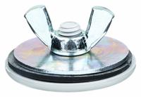 SIEMENS Hole Plug: Steel, 1/2 in Conduit Hole Size, For 30.5 mm Hole Dia - Max, Steel, 12/3R/4/4X (MPN 52ABH6). Key specifications — Color: Gray; Brand: SIEMENS; Finish: Painted; For Hole Type: Conduit; Includes: Wing Nut; Material: Steel; NEMA Enclosure Rating: 4X.