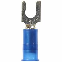 3M Fork Terminals: Blue, Nylon, #8 Stud Size, 16 AWG – 14 AWG Wire Range, Locking Fork, 600 V (MPN MNG14-8FLK). Key specifications — Barrel Style: Insulation Grip; Manufacturer Part Number: MNG14-8FLK; Brand: 3M.