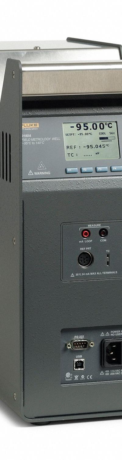 FLUKE Drywell: -139°F to 284°F /-95°C to 140°C - Ultra-High & Low Temperature Field Metrology Wells with Process Connections