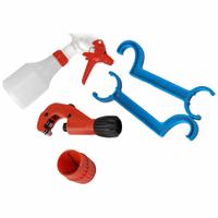 RAPIDAIR Fastpipe Installation Tool Kit: 5 Total Pcs, 3/4 in For Fastener Sizes (MPN F0136). Key specifications — attr654693: 3/4 in; attr647963: (1) Sprayer Bottle; attr549017: None; attr549018: (2) Spanner Wrenches; attr549019: (1) Pipe Cutter; attr549020: (1) Pipe Reamer; attr549021: None; attr539000: RAPIDAIR.