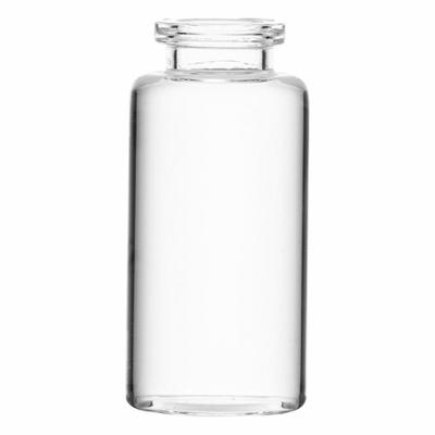 QORPAK Borosilicate Serum Vial: 20 mL, No Closure, 27.75 mm Body Dia, Square, Colorless - Glass Serum Vials