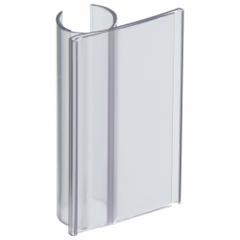 AIGNER INDEX Label Holder: 4 in x 2 in, Clear, Slide-In, 25 Label Holders, Snap-On, Plastic, 25 PK (MPN EP-2400). Key specifications — Color: Clear; Label Attachment Type: Slide-In; Finish: Smooth; Mounting Type: Snap-On; Material: Plastic; Brand: AIGNER INDEX.