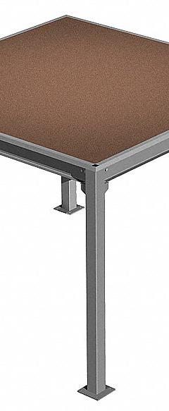 PORTA-KING High Density Board Mezzanine: 16 ft x 20 ft x 9 ft, Unassembled, 320 sq ft (MPN PK-1620HD). Key specifications — attr15202: High Density Fiberboard; attr15192: PORTA-KING.
