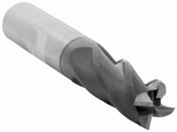 WIDIA HANITA Square End Mill: Carbide, TiAlN Coated, 4 Flute, 5/8" Mill Dia, 2-1/4" LOC, 5" OAL (MPN I4S0625W225L)