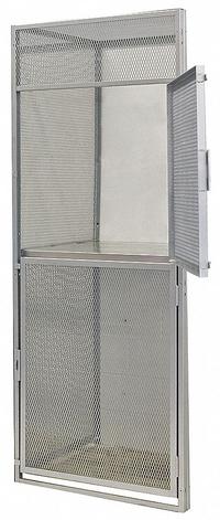 HALLOWELL Bulk Storage Locker Add-On: 36 in x 60 in x 90 in, 2 Tiers, 1 Units Wide, Padlock Hasp (MPN BSL366090-R-2A-HG). Key specifications — Panels Included: (1) Front Panel with Door; Brand: HALLOWELL.