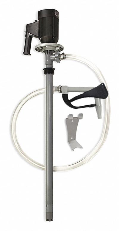 Dayton Electric Drum Pump: Pump with Hose & Nozzle, 1 1/10 hp HP, 220 V AC, 15 gpm - Centrifugal Electric Drum Pumps