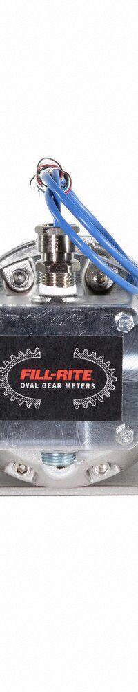 FILL-RITE Positive Displacement Flowmeter: Rotary Positive Displacement Meter, Inline, Pesticides (MPN TS15CW04AHHAN). Key specifications — Display Type: No Display; Max. Voltage: 24V DC; Accuracy: +/-0.5%; Brand: FILL-RITE; Output Type: Scaled Pulse.