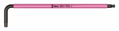 WERA Hex Key: 1 Ball Ends, 3 mm Tip Size, Metric, Long, Alloy Steel, Black Oxide, 4 7/8 in Handle Lg (MPN 05022606001). Key specifications — attr1205521: WERA; attr1205526: Black Oxide.