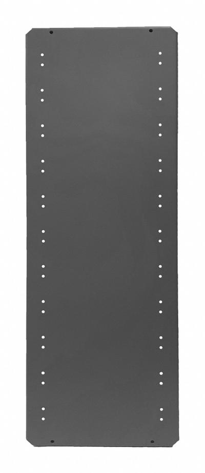 EQUIPTO Shelf: 36 in Overall Wd, 12 in Overall Dp, Solid Shelf, 18 ga, Gray - Solid Steel Shelves for Standard Metal Shelving
