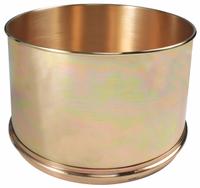 HUMBOLDT Sieve Pan: 8 in Overall Dp, 12 in Overall Dia, Brass (MPN 5DPF6). Key specifications — Brand: HUMBOLDT; Product Type: Sieve Pan; Material: Brass.